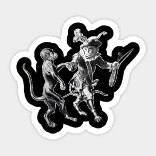 Dancing monkeys Sticker